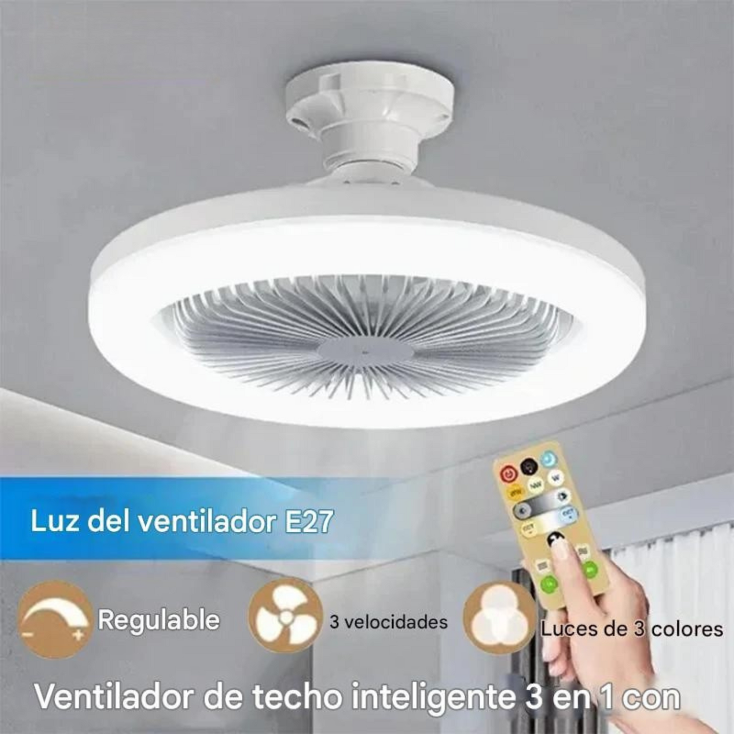 Foco Ventilador Pro 3 Velocidades