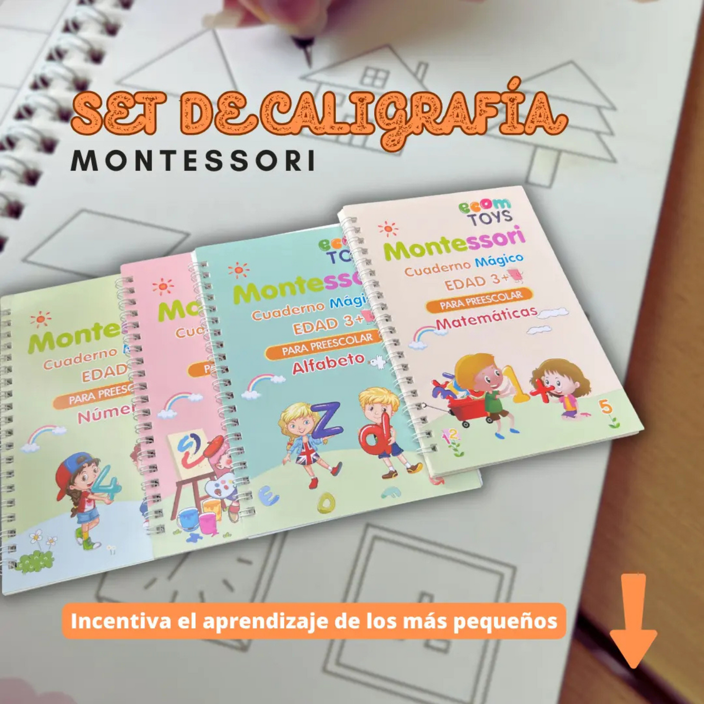 Kit de Libros de Actividades Montessori Reutilizables