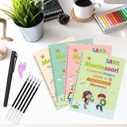 Kit de Libros de Actividades Montessori Reutilizables